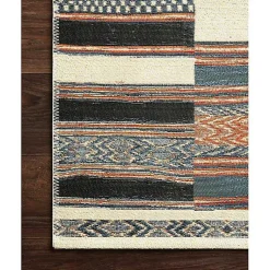 Kirklands Home Ivory and colored Tribal Outdoor Rug, 5x7 Multi Hot