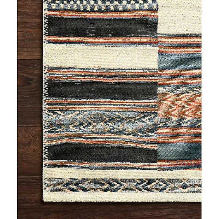Kirklands Home Ivory and Multicolored Tribal Outdoor Rug, 6x9 Best