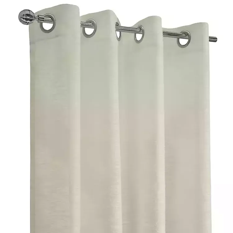Kirklands Home Boucle Sheer Single Curtain Panel, 95 in. Ivory