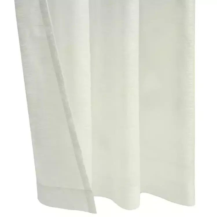 Kirklands Home Boucle Sheer Single Curtain Panel, 95 in. Ivory