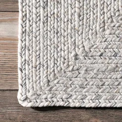 Kirklands Home Braided Lefebvre Area Rug, 12x15 Ivory New