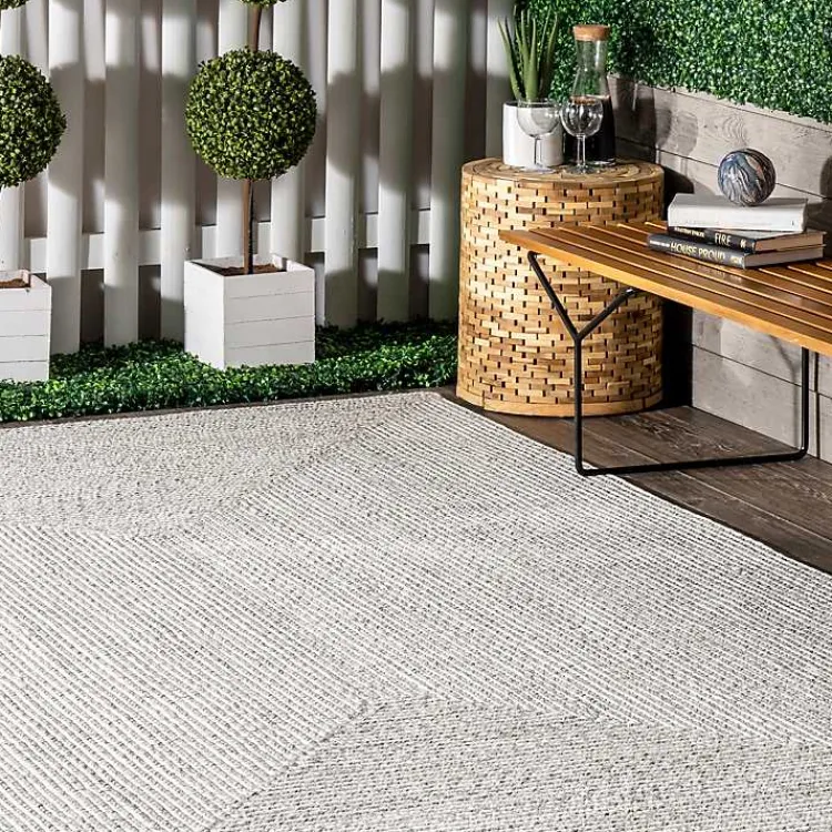 Kirklands Home Ivory Braided Lefebvre Area Rug, 12x18