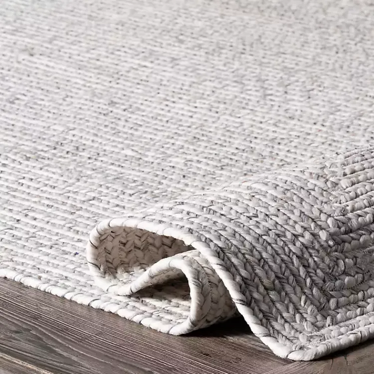 Kirklands Home Ivory Braided Lefebvre Area Rug, 12x18