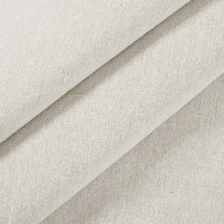 Kirklands Home Burlap Knotted Curtain Panel Set, 120 in. Ivory Sale