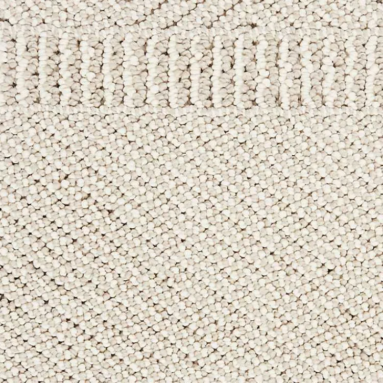 Kirklands Home Chevron Diamond Tasseled Area Rug, 5x7 Ivory Hot