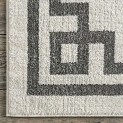 Kirklands Home Ivory Classic Border Area Rug, 8x10 Online