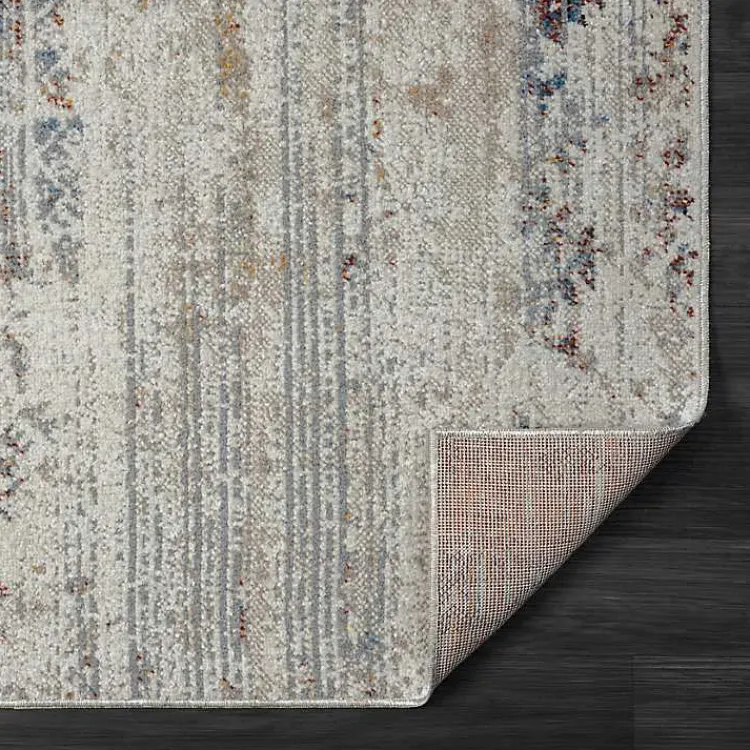 Kirklands Home Distressed Medallion Washable Area Rug, 7x9 Ivory Clearance