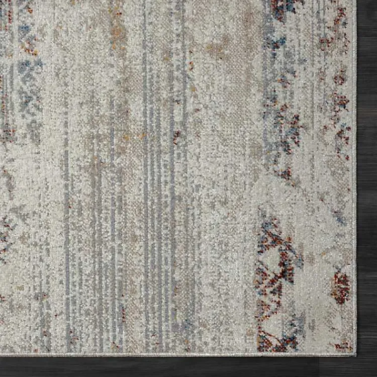 Kirklands Home Distressed Medallion Washable Area Rug, 7x9 Ivory Clearance