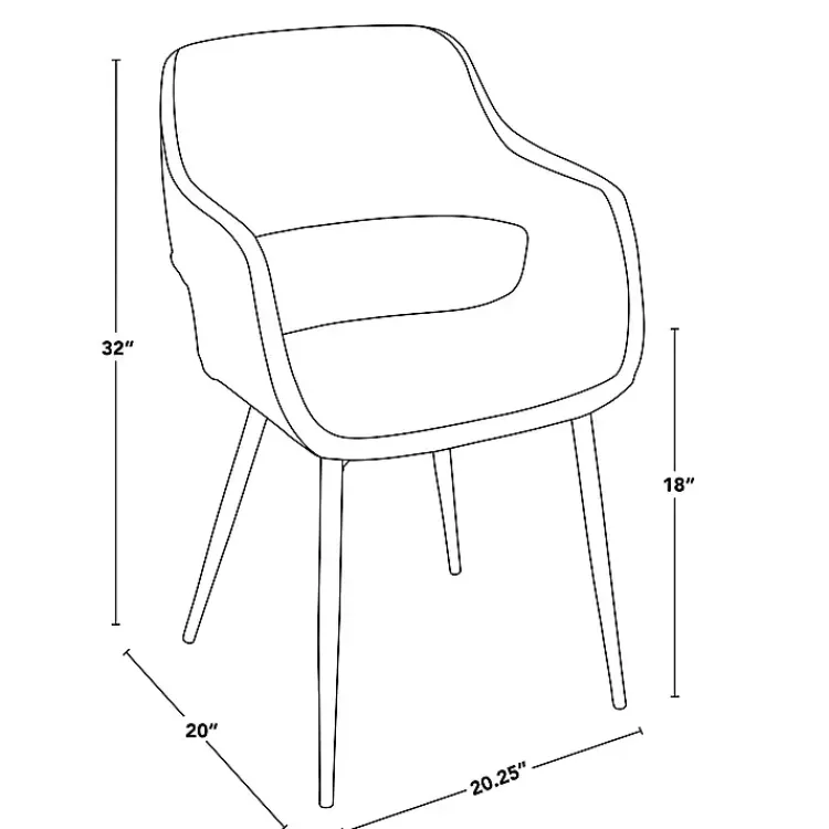 Kirklands Home Faux Leather Marge Dining Chairs, Set of 2 Ivory Best