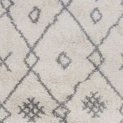 Kirklands Home Geometric Area Rug, 5x8 Ivory Sale
