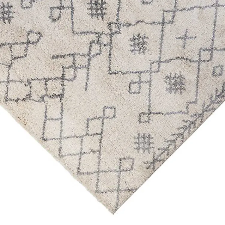 Kirklands Home Geometric Area Rug, 8x10 Ivory Best