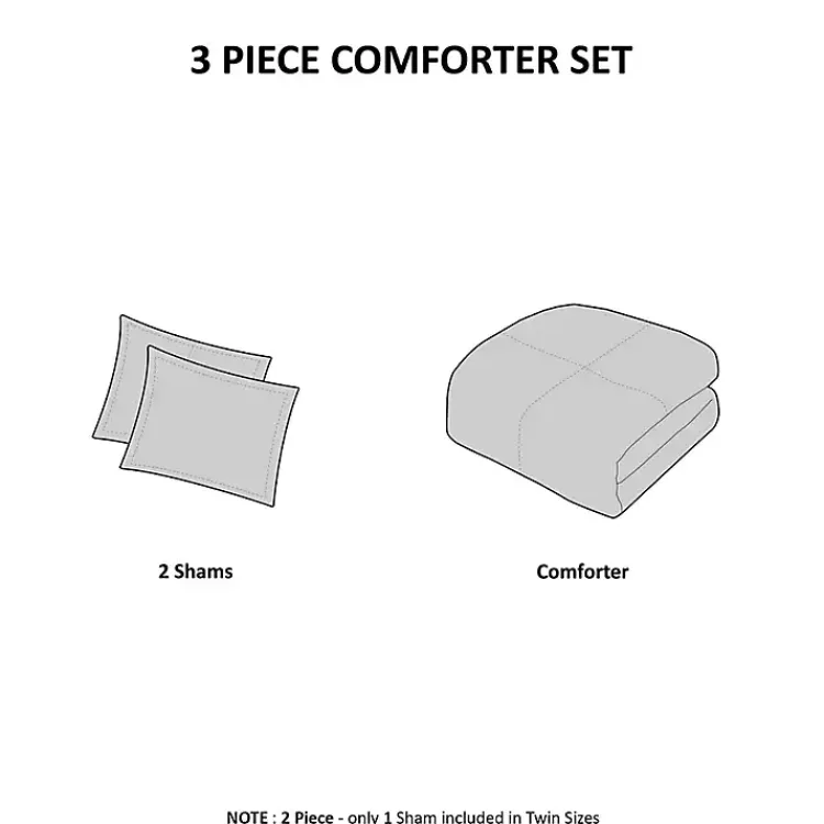 Kirklands Home Ivory Jacquard Full/Queen 3-pc. Comforter Set Online