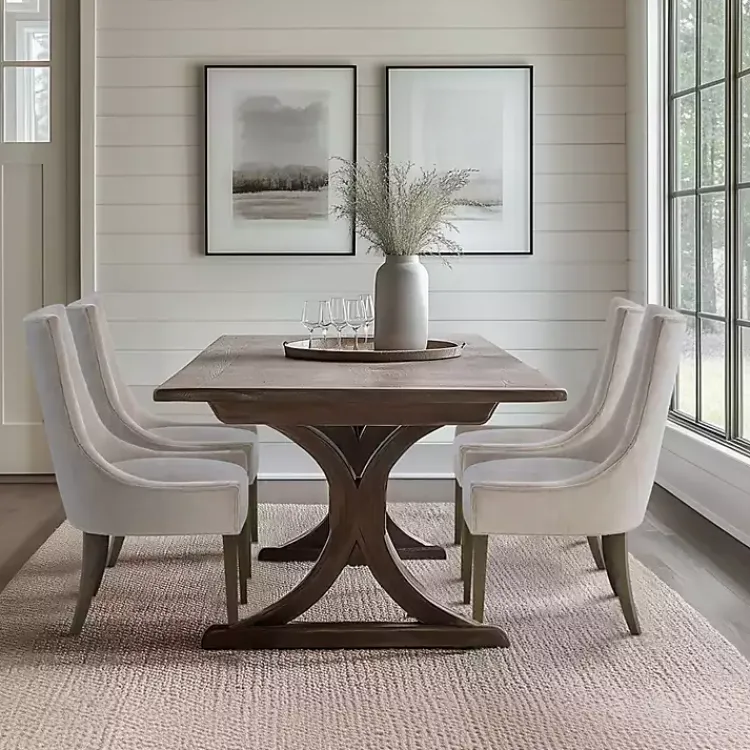 Kirklands Home Madison Park Ultra Dining Chairs, Set of 2 Ivory Clearance