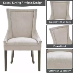 Kirklands Home Madison Park Ultra Dining Chairs, Set of 2 Ivory Clearance