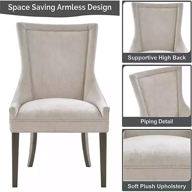 Kirklands Home Madison Park Ultra Dining Chairs, Set of 2 Ivory Clearance