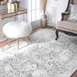 Kirklands Home Ivory Odell Vintage Accent Rug Best