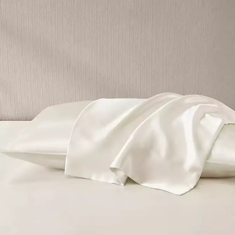 Kirklands Home Satin King 2-pc. Pillow Case Set Ivory Clearance