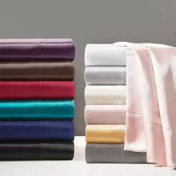 Kirklands Home Satin 6-pc. Queen Sheet Set Ivory Outlet