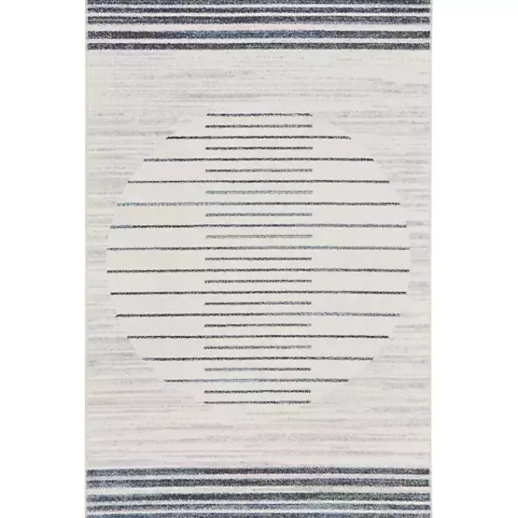 Kirklands Home Ivory Striated Sphere Washable Area Rug, 3x5 Discount