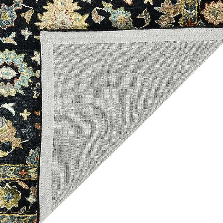 Kirklands Home Jackson Black Hand-Tufted Area Rug, 8x10 New