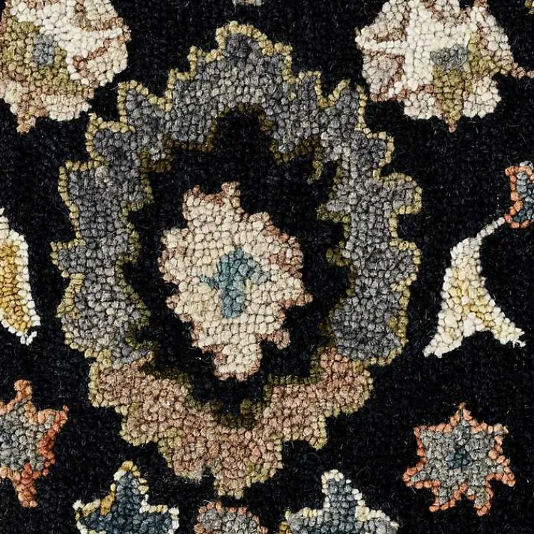 Kirklands Home Jackson Black Hand-Tufted Area Rug, 8x10 New