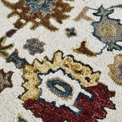 Kirklands Home Jackson Ivory Hand-Tufted Area Rug, 5x7 New