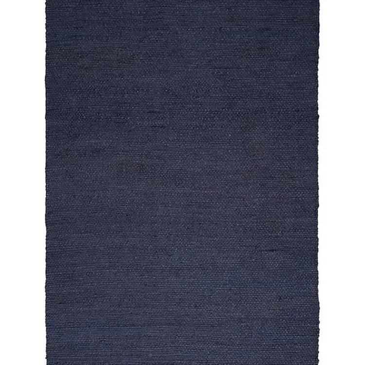 Kirklands Home Jaxon Navy Natural Jute Area Rug, 4x6 Blue Outlet