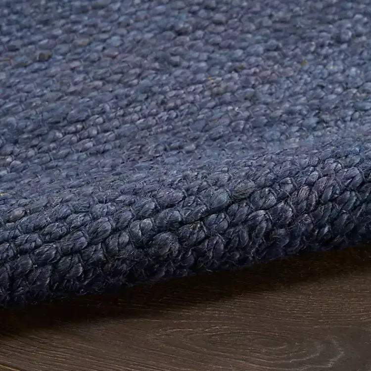 Kirklands Home Jaxon Navy Natural Jute Area Rug, 4x6 Blue Outlet