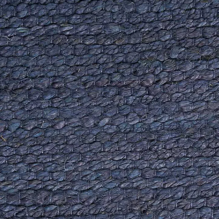 Kirklands Home Jaxon Navy Natural Jute Area Rug, 5x7 Blue New