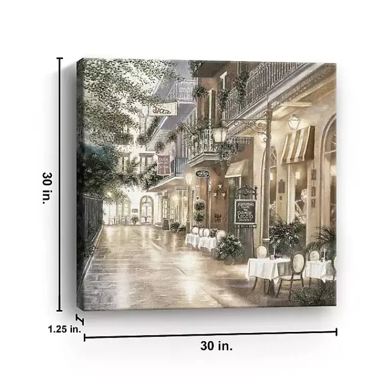 Mardi Gras Decorations>Kirklands Home Jazz Street II Canvas Art Print, 30x30 in.