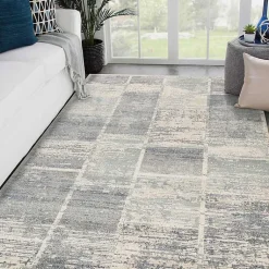 Kirklands Home Jordan Aly Modern Area Rug, 6x9 Gray Outlet