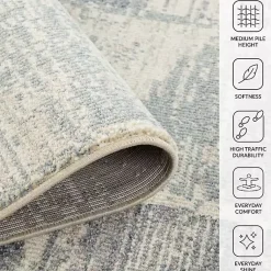 Kirklands Home Jordan Aly Modern Area Rug, 7x10 Gray Discount