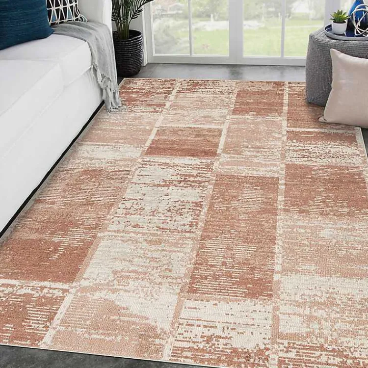 Kirklands Home Jordan Aly Sand Modern Area Rug, 7x10 Red Outlet