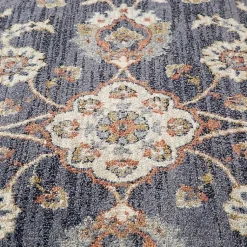 Kirklands Home Jordan Bea Navy Blue Area Rug, 6x9
