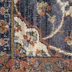 Kirklands Home Jordan Bea Navy Blue Area Rug, 6x9