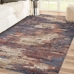 Kirklands Home Jordan Delia Rust Area Rug, 6x9 Multi New