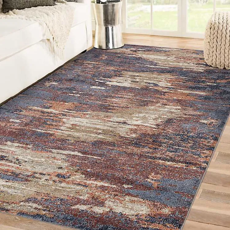 Kirklands Home Jordan Delia Rust Area Rug, 6x9 Multi New