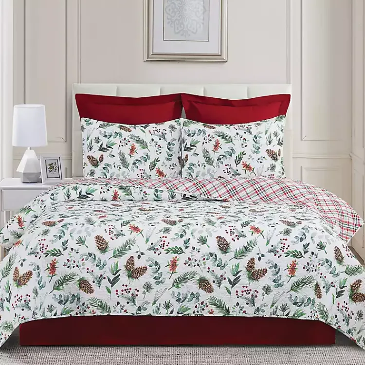 Kirklands Home Jovie Pinecone 3-pc. King Quilt Set Outlet