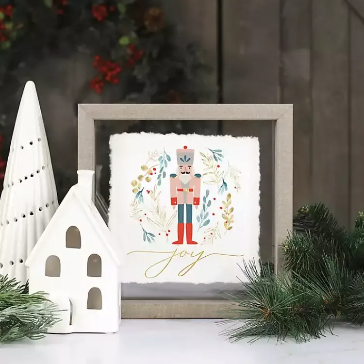 Christmas Art & Wall Decor>Kirklands Home Joy Nutcracker Framed Art Print