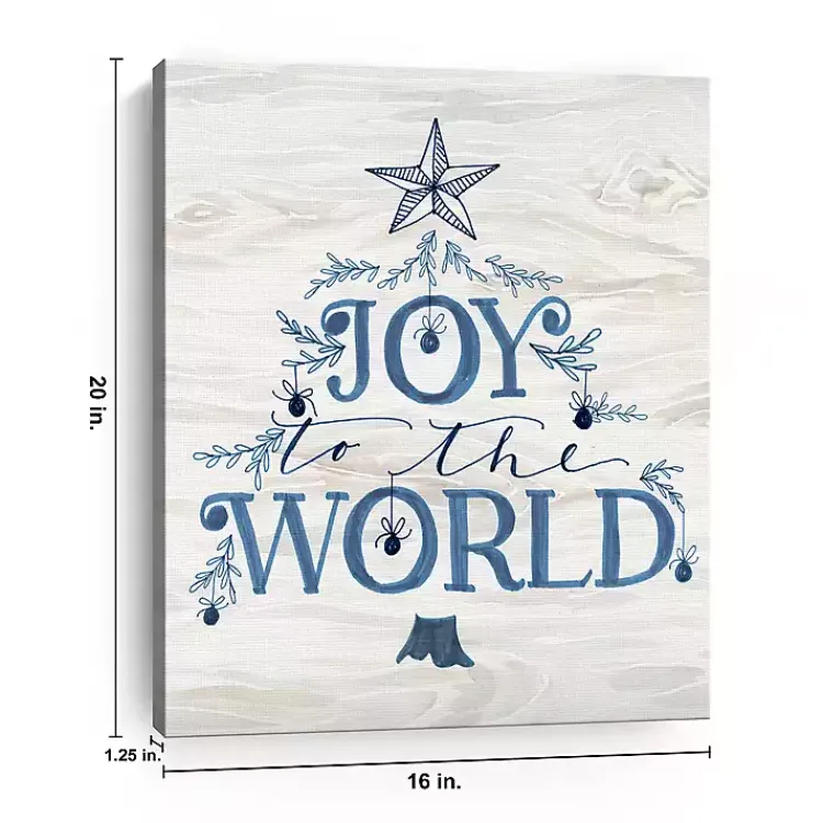 Christmas Art & Wall Decor>Kirklands Home Joy to the World Tree Canvas Print