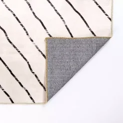 Kirklands Home Julia Black and White Washable Area Rug, 8x10 Hot