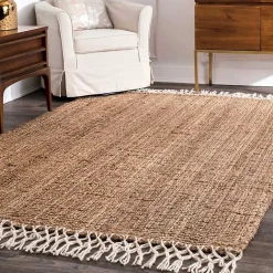 Kirklands Home Jute Hand Woven Reese Area Rug Sale