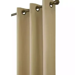 Kirklands Home Khaki Room Darkening Curtain Panel Set, 63 in. Tan Discount