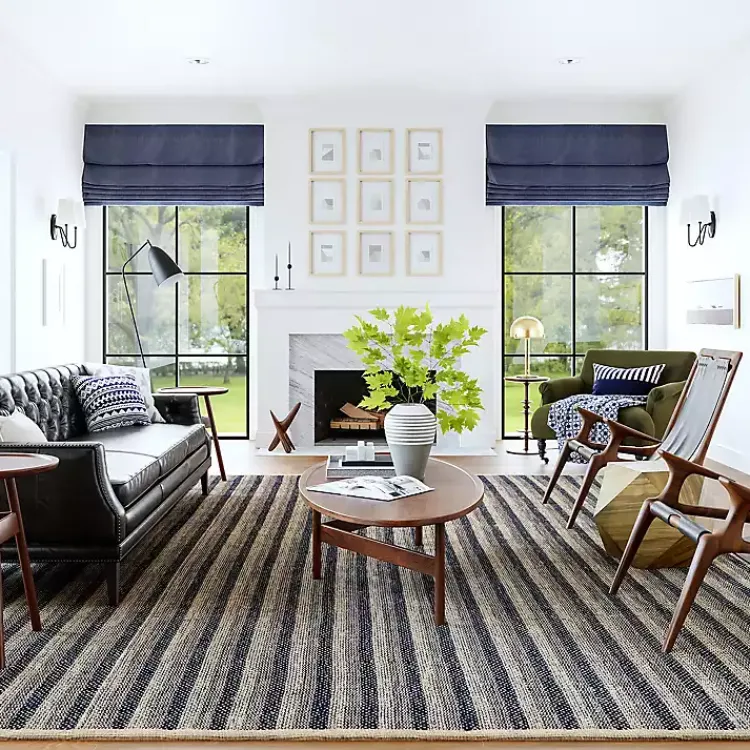 Kirklands Home Lake Striped Emily Henderson x RugsUSA Rug, 4x6 Outlet