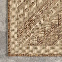 Kirklands Home Landy Aztec Outdoor Rug, 8x10 Tan Sale