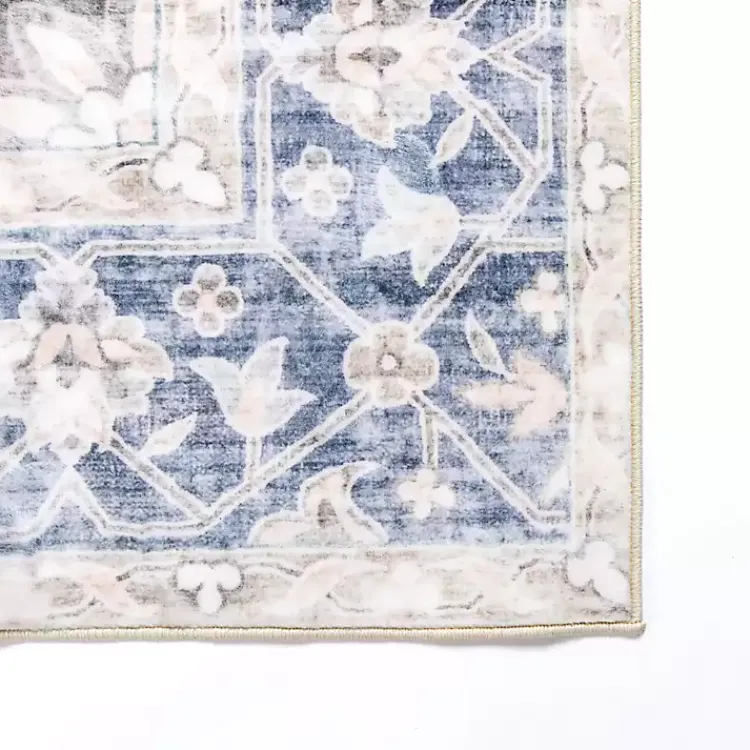 Kirklands Home Lara Blue Medallion Washable Area Rug, 8x10 Outlet