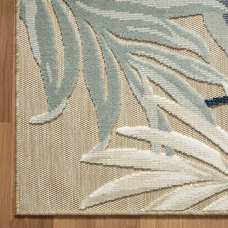 Kirklands Home Large Print Tropical Leaf Outdoor Area Rug, 7x9 Online