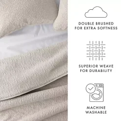 Kirklands Home Latte Floral Stitch 3-pc. King Quilt Set Tan Best