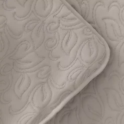 Kirklands Home Latte Floral Stitch 2-pc. Twin Quilt Set Tan Sale