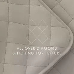Kirklands Home Latte Stitched Diamond 3-pc. Queen Quilt Set Tan Sale